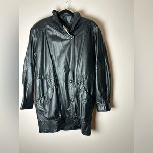 Women's Black Leather Jacket